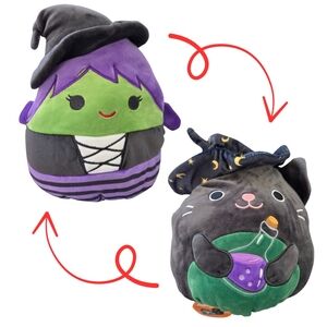 Squishmallow Roslyn & Clep Flip A Mallows 🎃Halloween NWT 8" SUPER SOFT Plush